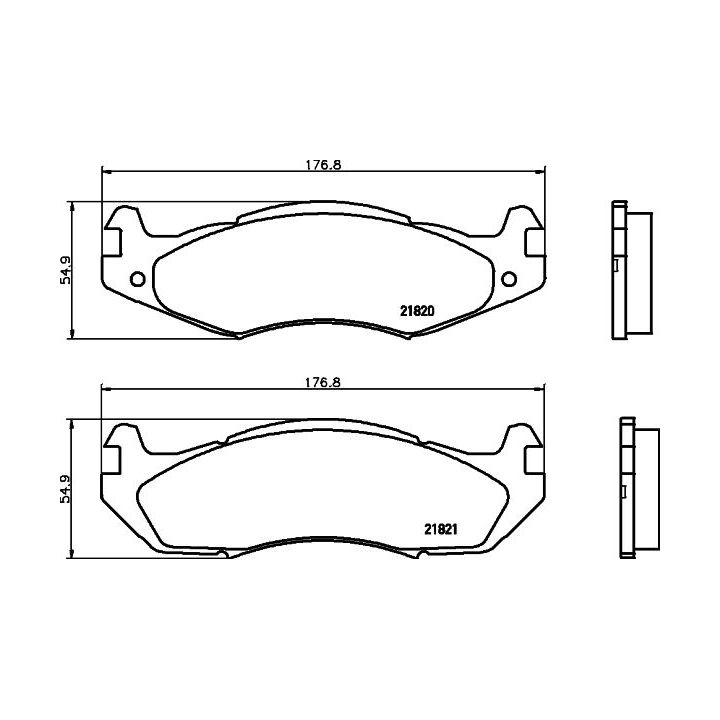 Stabdžių trinkelių rinkinys, diskinis stabdys MINTEX MDB1523