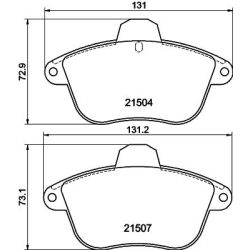 Stabdžių trinkelių rinkinys, diskinis stabdys MINTEX MDB1526