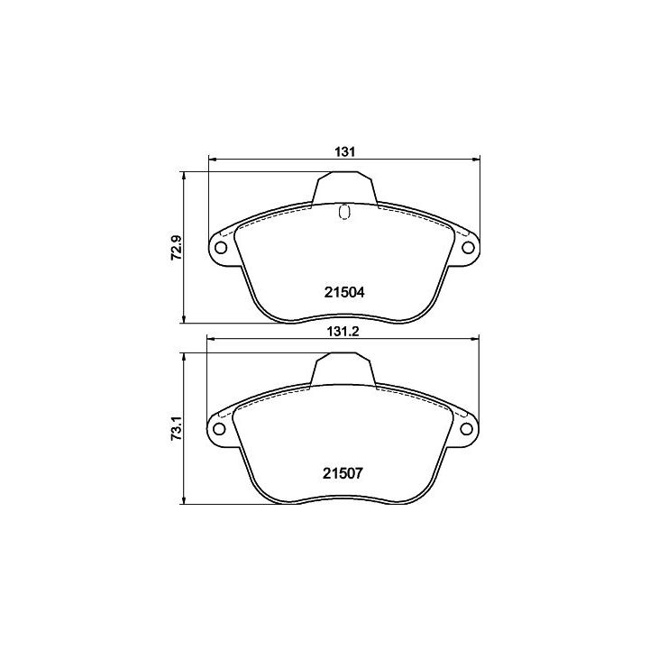 Stabdžių trinkelių rinkinys, diskinis stabdys MINTEX MDB1526