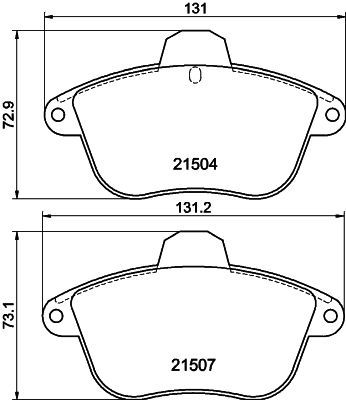 Stabdžių trinkelių rinkinys, diskinis stabdys MINTEX MDB1526