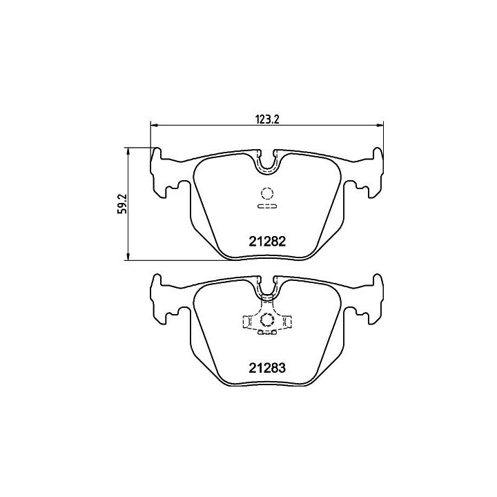Stabdžių trinkelių rinkinys, diskinis stabdys MINTEX MDB1552