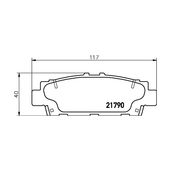 Stabdžių trinkelių rinkinys, diskinis stabdys MINTEX MDB1574