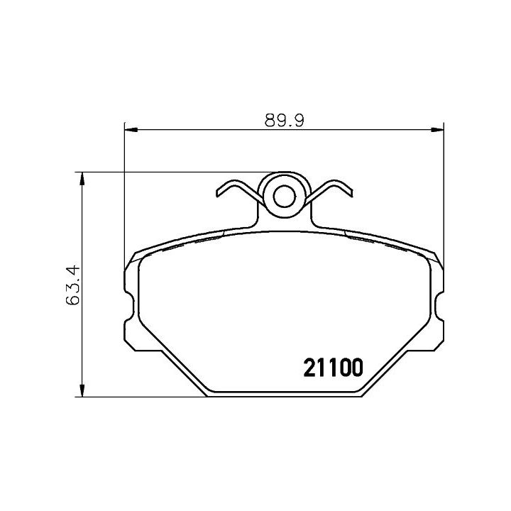 Stabdžių trinkelių rinkinys, diskinis stabdys MINTEX MDB1606