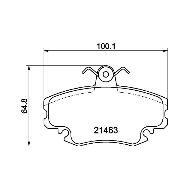 Stabdžių trinkelių rinkinys, diskinis stabdys MINTEX MDB1628