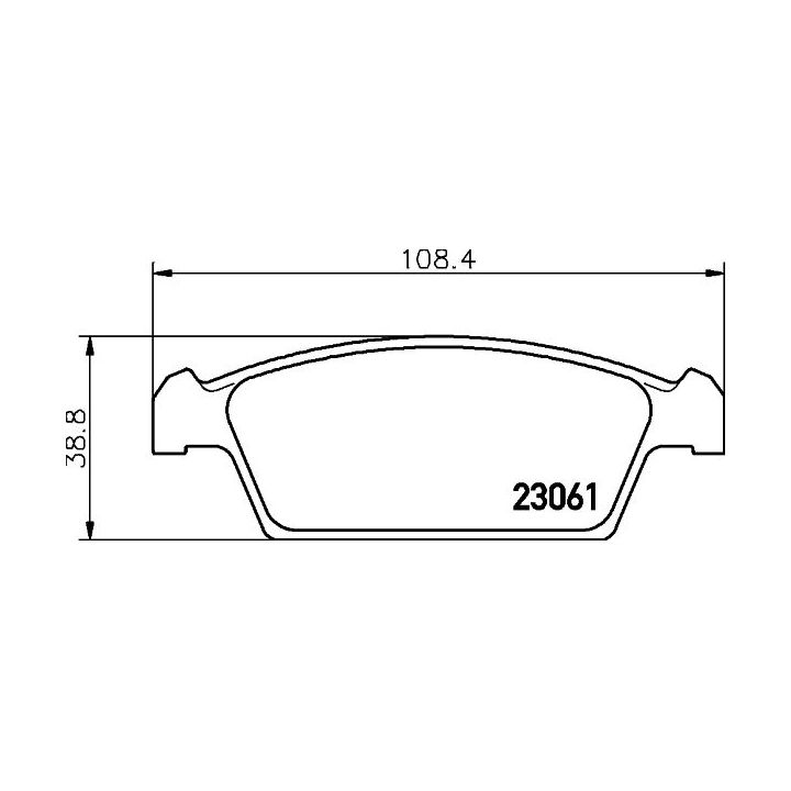 Stabdžių trinkelių rinkinys, diskinis stabdys MINTEX MDB1679