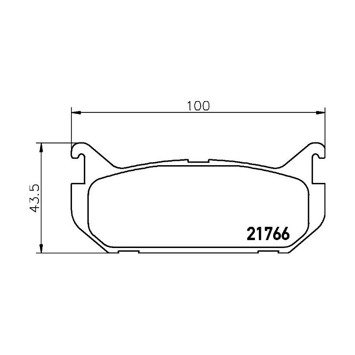 Stabdžių trinkelių rinkinys, diskinis stabdys MINTEX MDB1680