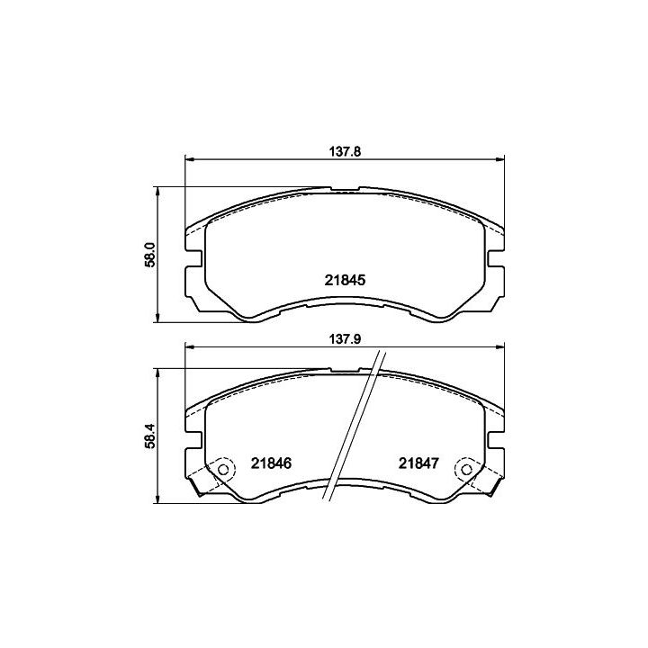 Stabdžių trinkelių rinkinys, diskinis stabdys MINTEX MDB1685