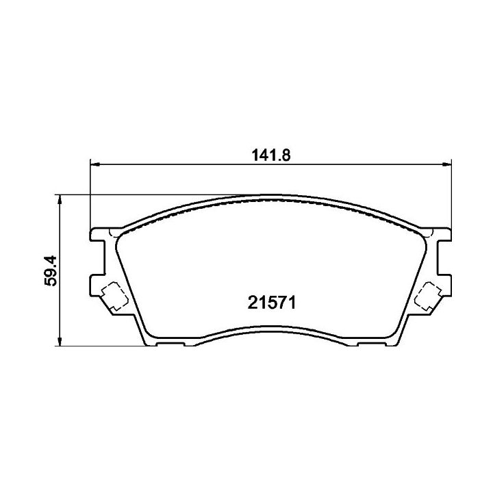Stabdžių trinkelių rinkinys, diskinis stabdys MINTEX MDB1756