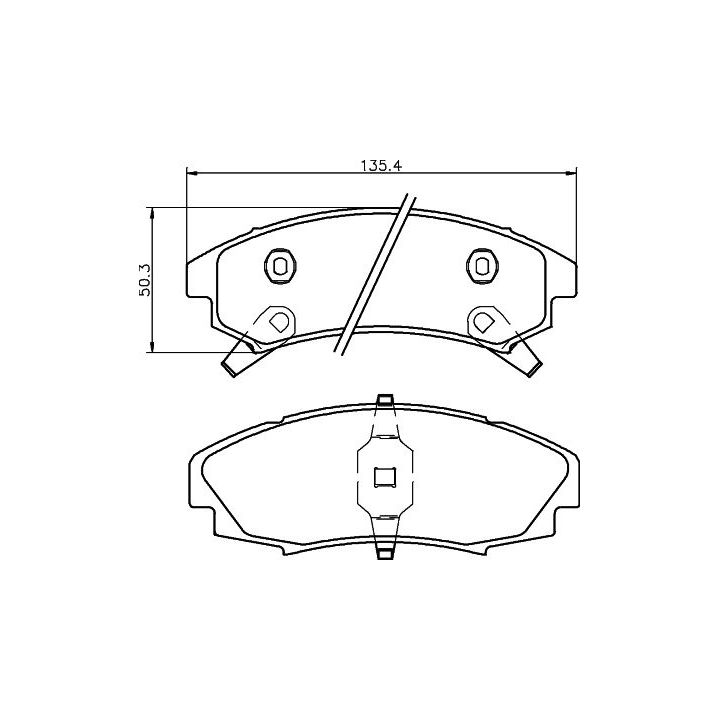 Stabdžių trinkelių rinkinys, diskinis stabdys MINTEX MDB1776