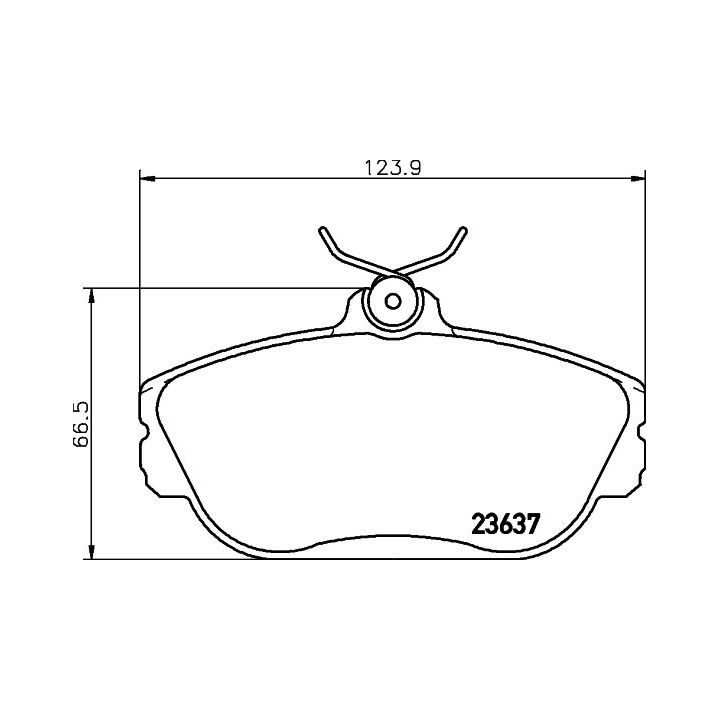 Stabdžių trinkelių rinkinys, diskinis stabdys MINTEX MDB1782