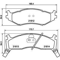 Stabdžių trinkelių rinkinys, diskinis stabdys MINTEX MDB1789