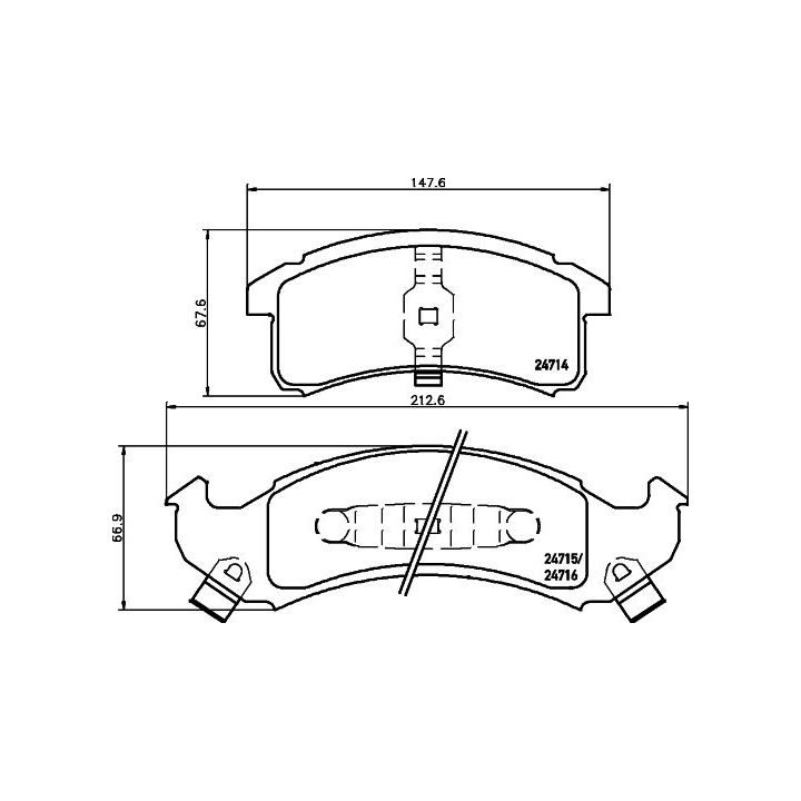Stabdžių trinkelių rinkinys, diskinis stabdys MINTEX MDB1792