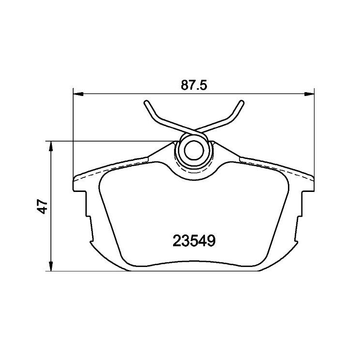 Stabdžių trinkelių rinkinys, diskinis stabdys MINTEX MDB1831