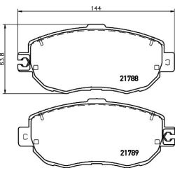 Stabdžių trinkelių rinkinys, diskinis stabdys MINTEX MDB1840
