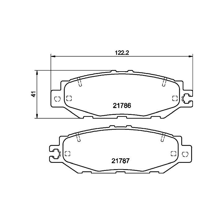 Stabdžių trinkelių rinkinys, diskinis stabdys MINTEX MDB1841