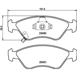 Stabdžių trinkelių rinkinys, diskinis stabdys MINTEX MDB1898