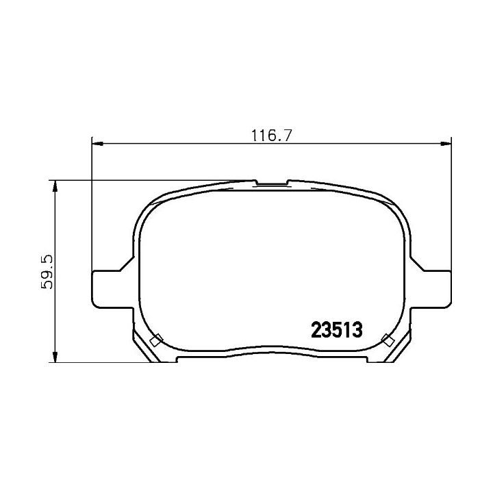Stabdžių trinkelių rinkinys, diskinis stabdys MINTEX MDB1921