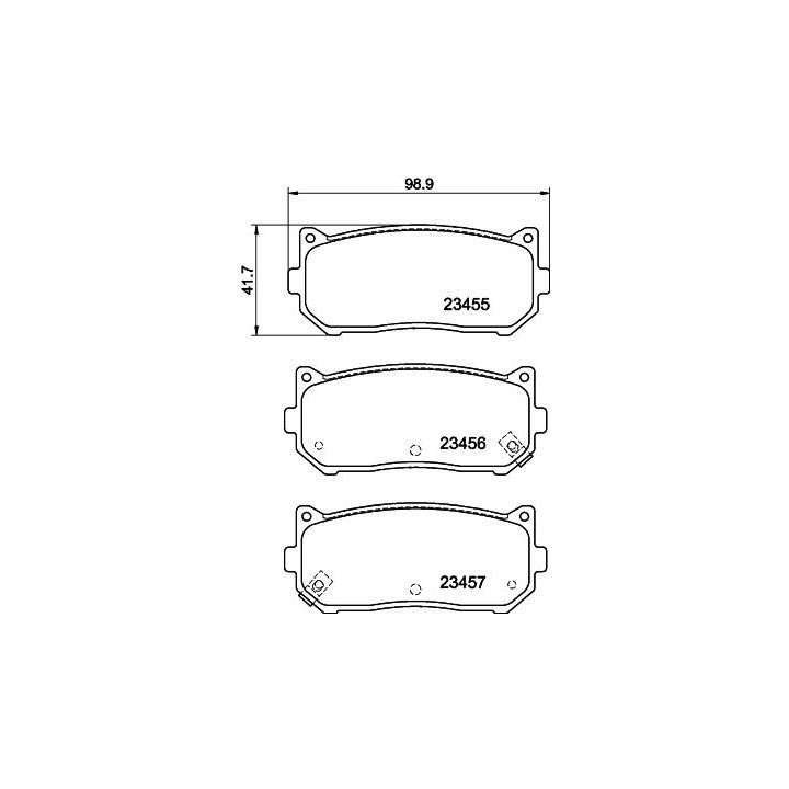 Stabdžių trinkelių rinkinys, diskinis stabdys MINTEX MDB1922