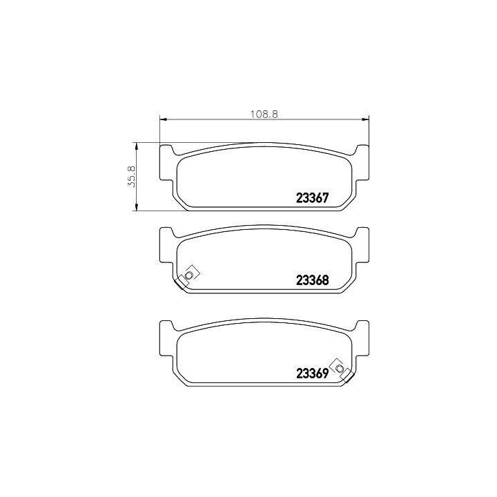 Stabdžių trinkelių rinkinys, diskinis stabdys MINTEX MDB1929