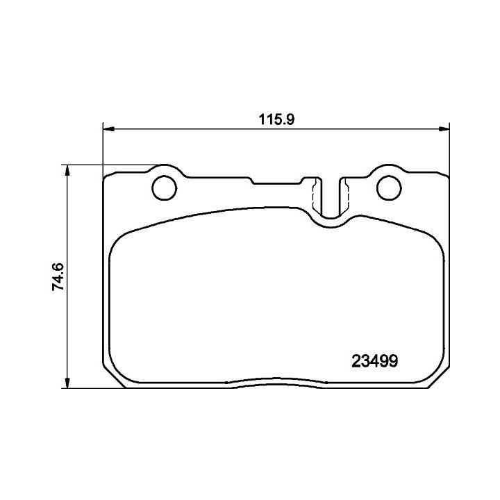 Stabdžių trinkelių rinkinys, diskinis stabdys MINTEX MDB1942