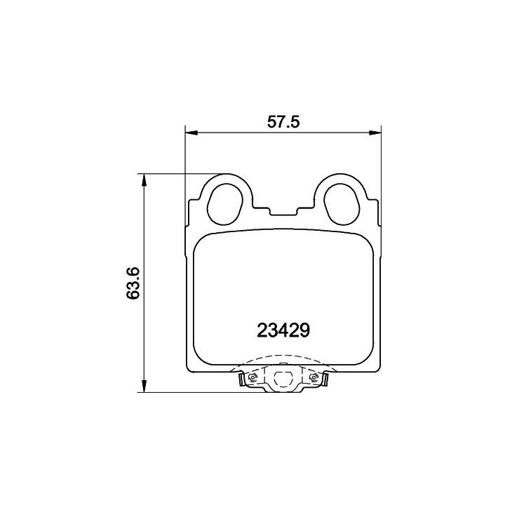 Stabdžių trinkelių rinkinys, diskinis stabdys MINTEX MDB2008