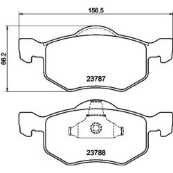 Stabdžių trinkelių rinkinys, diskinis stabdys MINTEX MDB2083