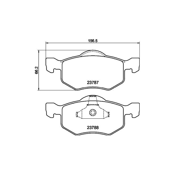 Stabdžių trinkelių rinkinys, diskinis stabdys MINTEX MDB2083