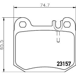 Stabdžių trinkelių rinkinys, diskinis stabdys MINTEX MDB2112