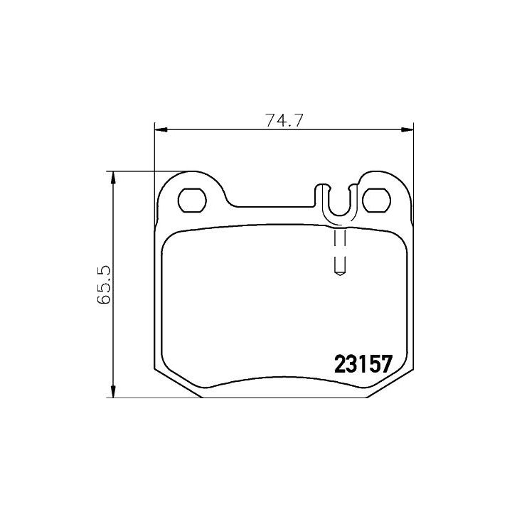 Stabdžių trinkelių rinkinys, diskinis stabdys MINTEX MDB2112