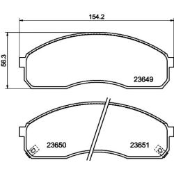 Stabdžių trinkelių rinkinys, diskinis stabdys MINTEX MDB2119