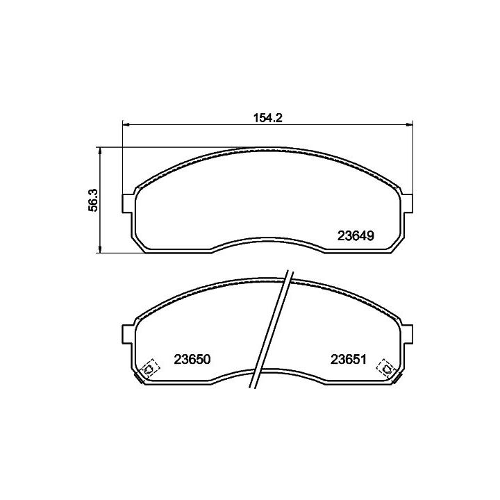 Stabdžių trinkelių rinkinys, diskinis stabdys MINTEX MDB2119