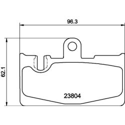 Stabdžių trinkelių rinkinys, diskinis stabdys MINTEX MDB2136