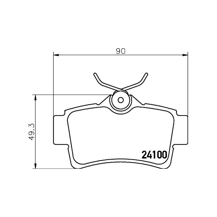 Stabdžių trinkelių rinkinys, diskinis stabdys MINTEX MDB2139