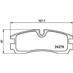 Stabdžių trinkelių rinkinys, diskinis stabdys MINTEX MDB2140
