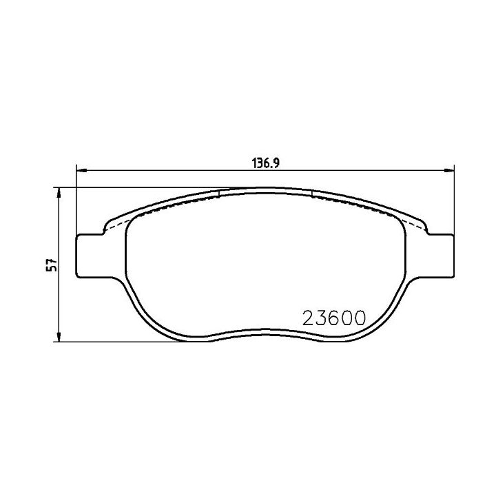 Stabdžių trinkelių rinkinys, diskinis stabdys MINTEX MDB2186