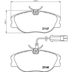 Stabdžių trinkelių rinkinys, diskinis stabdys MINTEX MDB2194