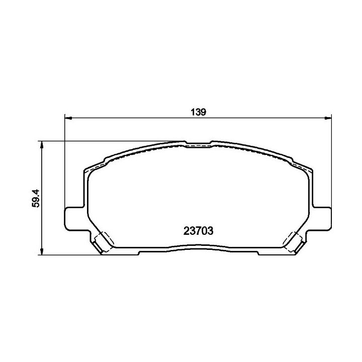 Stabdžių trinkelių rinkinys, diskinis stabdys MINTEX MDB2211