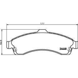 Stabdžių trinkelių rinkinys, diskinis stabdys MINTEX MDB2218