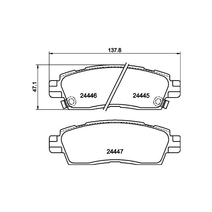 Stabdžių trinkelių rinkinys, diskinis stabdys MINTEX MDB2219