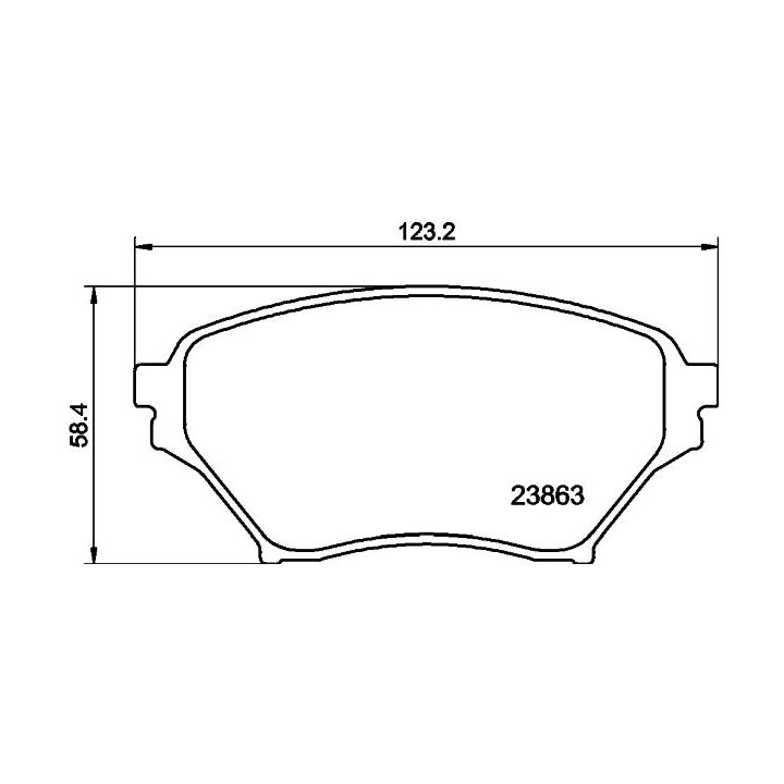 Stabdžių trinkelių rinkinys, diskinis stabdys MINTEX MDB2248