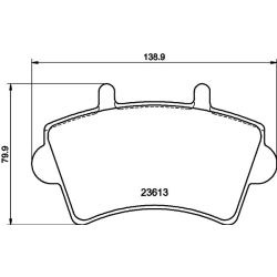 Stabdžių trinkelių rinkinys, diskinis stabdys MINTEX MDB2268