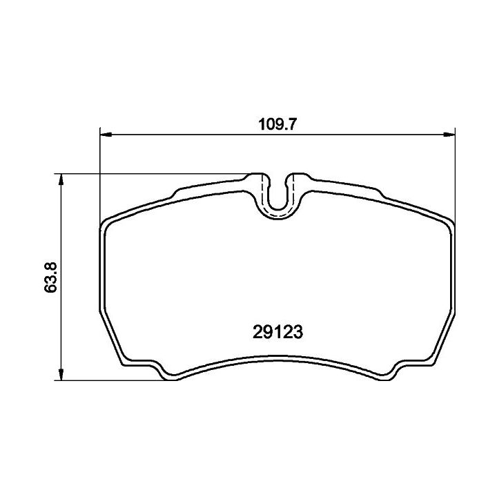 Stabdžių trinkelių rinkinys, diskinis stabdys MINTEX MDB2282