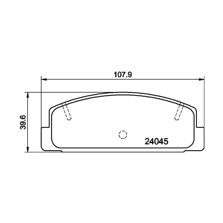 Stabdžių trinkelių rinkinys, diskinis stabdys MINTEX MDB2309