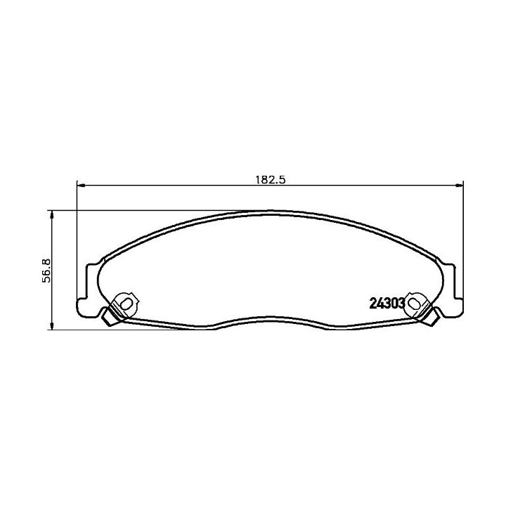 Stabdžių trinkelių rinkinys, diskinis stabdys MINTEX MDB2323