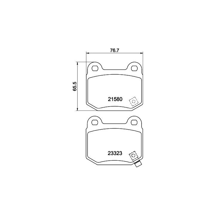 Stabdžių trinkelių rinkinys, diskinis stabdys MINTEX MDB2342