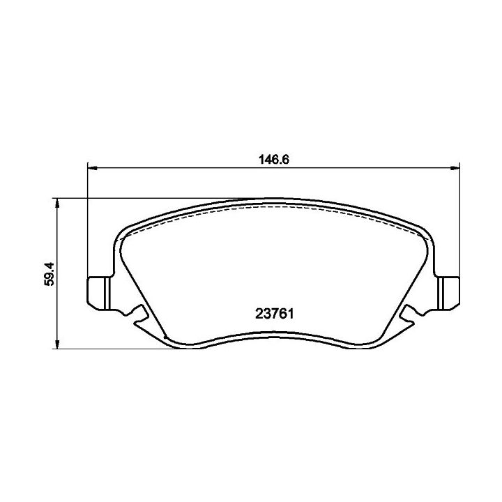 Stabdžių trinkelių rinkinys, diskinis stabdys MINTEX MDB2362
