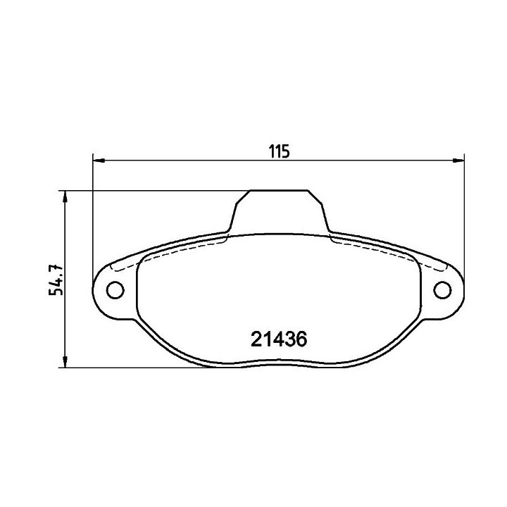Stabdžių trinkelių rinkinys, diskinis stabdys MINTEX MDB2484