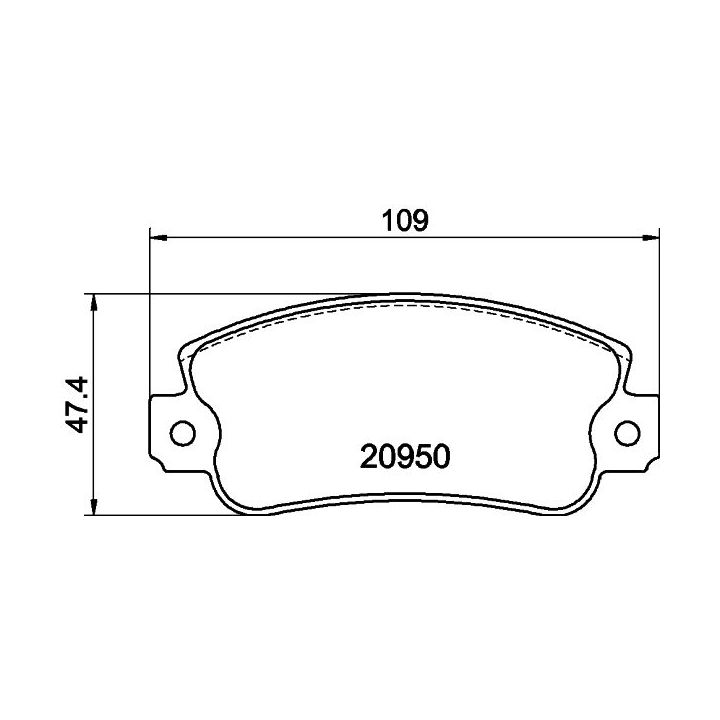 Stabdžių trinkelių rinkinys, diskinis stabdys MINTEX MDB2526