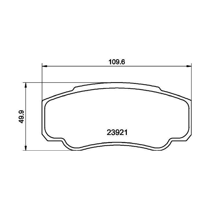 Stabdžių trinkelių rinkinys, diskinis stabdys MINTEX MDB2540