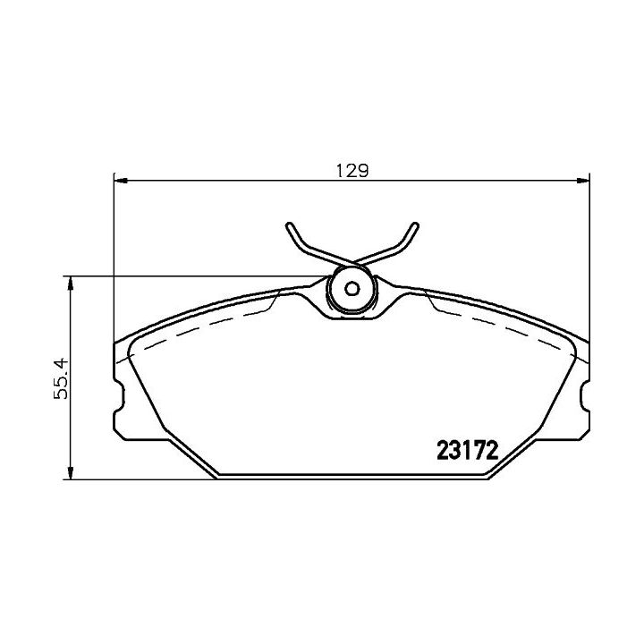 Stabdžių trinkelių rinkinys, diskinis stabdys MINTEX MDB2561